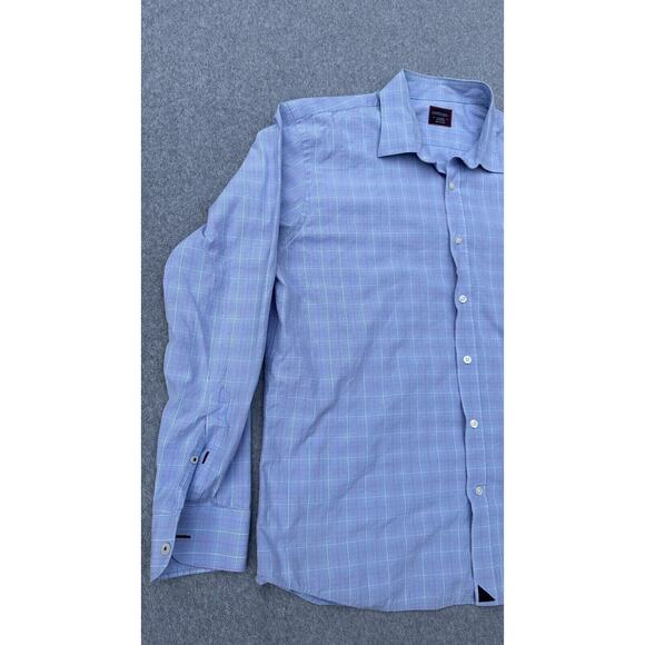 UNTUCKit Blue Plaid Casual Button Down Shirt - Picture 3 of 16